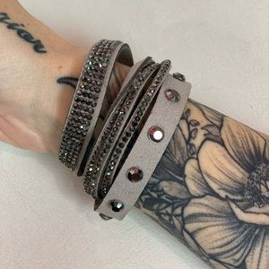 Gray Wrap Bracelet